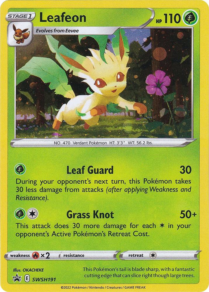 Leafeon - SWSH191 - SWSH: Sword & Shield Promo Cards