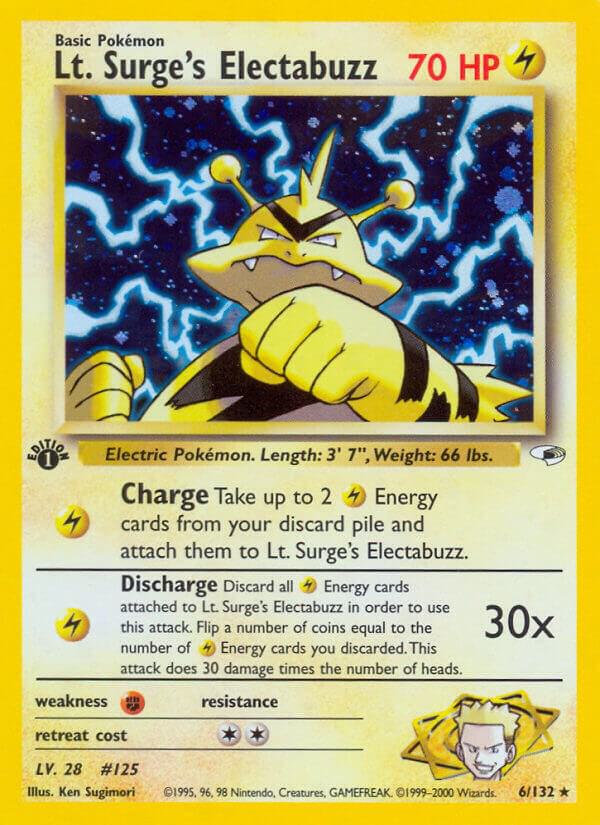 Lt. Surge's Electabuzz (6) - Gym Heroes (Unlimited) (LP)