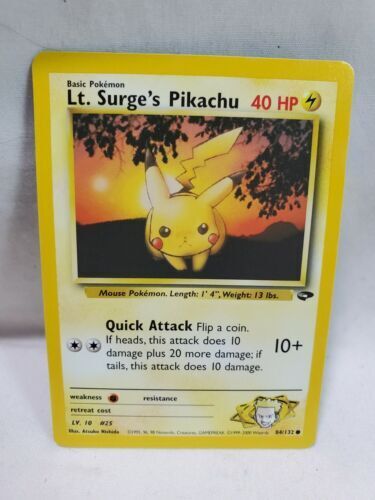 Lt. Surge's Pikachu - Gym Challenge (Unlimited)
