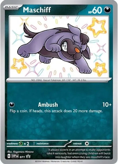 Maschiff (Shiny) 071 - SV: Scarlet & Violet Promo