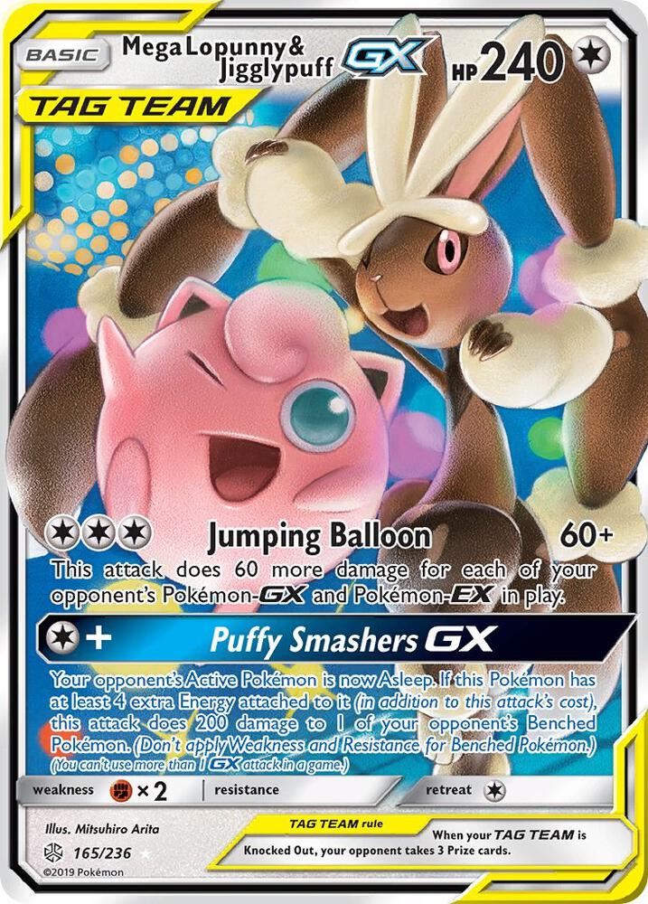 Mega Lopunny & Jigglypuff GX - SM - Cosmic Eclipse (SM12)