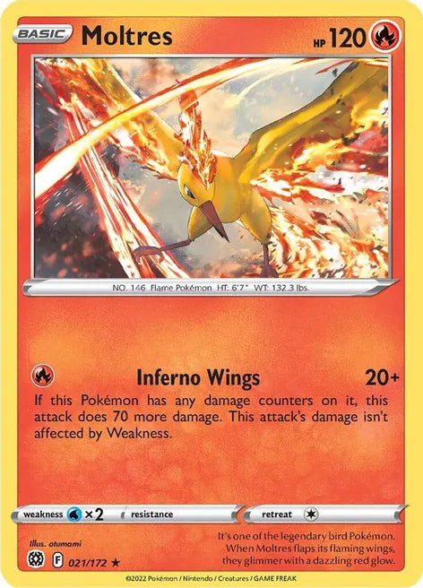 Moltres (Holo) - SWSH09: Brilliant Stars