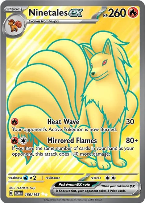 Ninetales ex 186/165 - SV: Scarlet & Violet 151