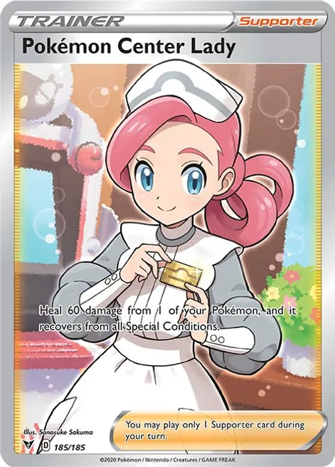 Pokemon Center Lady (Full Art) - SWSH04: Vivid Voltage