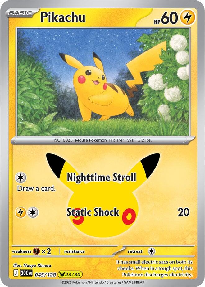 Pikachu - 045/128 - ME: 30th Celebration