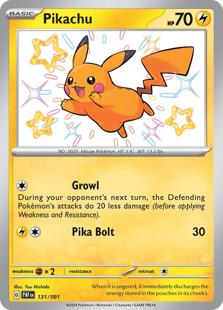 Pikachu - 131/091 - SV: Paldean Fates