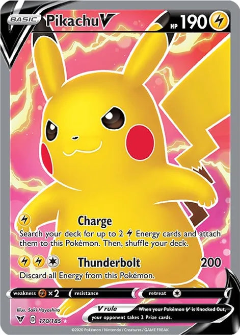 Pikachu V (Full Art) - SWSH04: Vivid Voltage