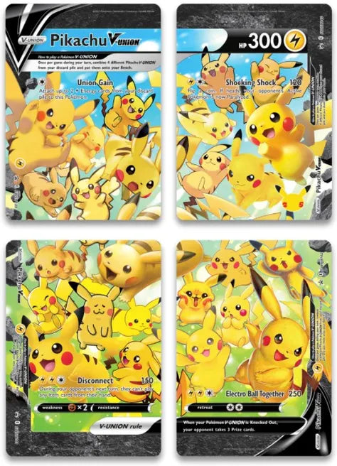Pikachu V-Union (Set of 4) - SWSH: Sword & Shield Promo Cards