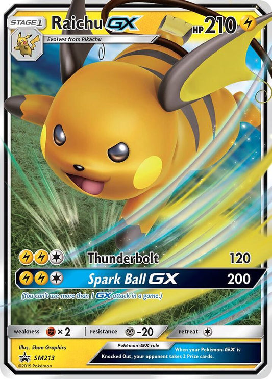 Raichu GX SM213 - Sun & Moon Promos