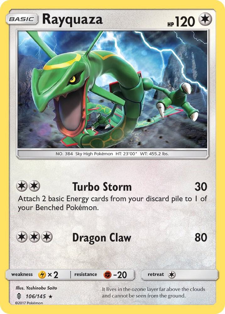 Rayquaza - SM - Guardians Rising (Reverse Holo)