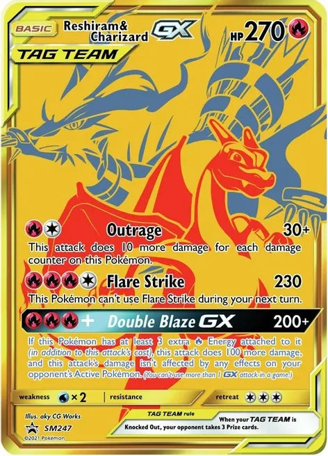 Reshiram & Charizard GX - SM247 Promo