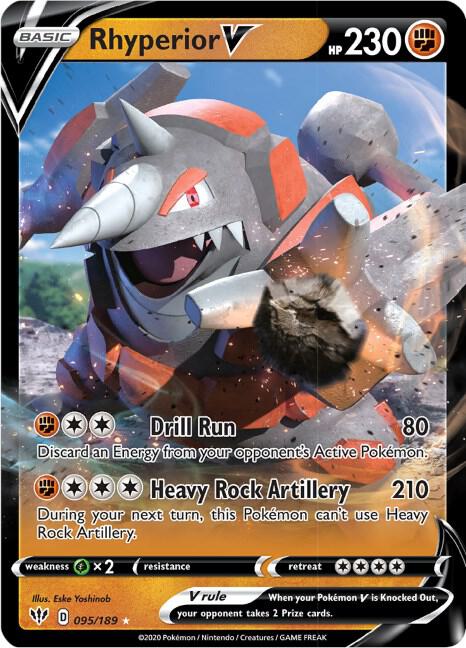 Rhyperior V - SWSH03: Darkness Ablaze