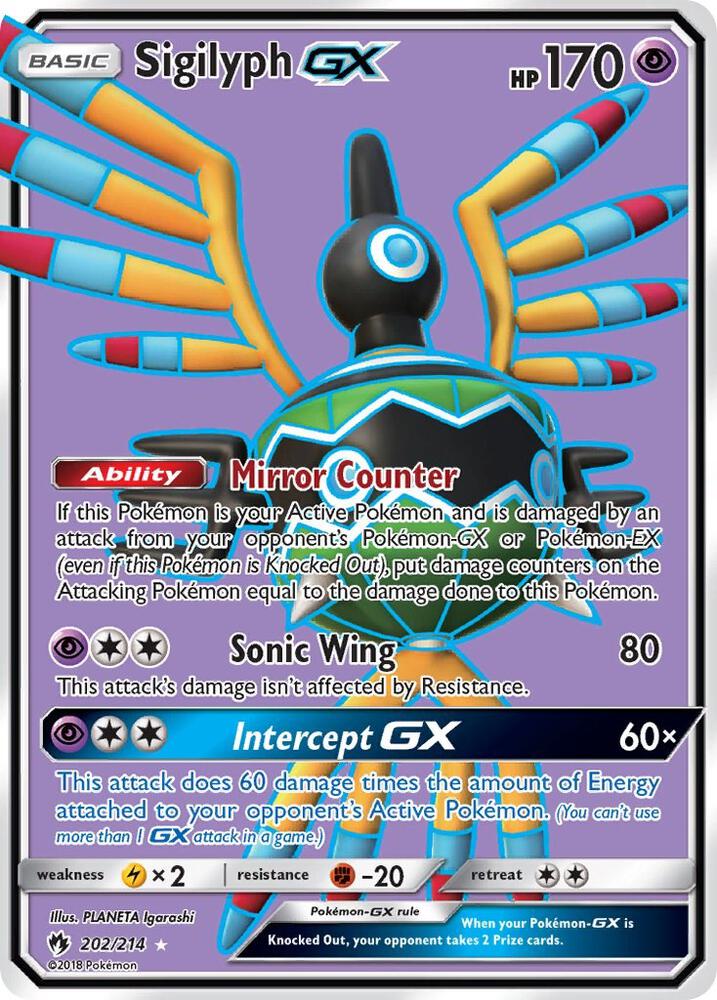 Sigilyph GX (Full Art) - SM - Lost Thunder