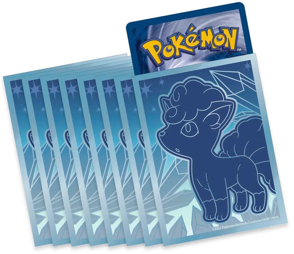 Pokemon TCG: Silver Tempest Elite Trainer Box Card Sleeves - Alolan Vulpix (65-Pack) - Pokemon International Card Sleeves
