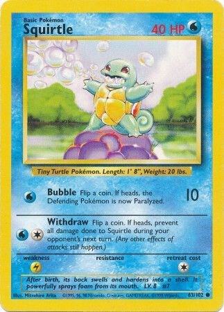 Squirtle (Light Play) - Base Set