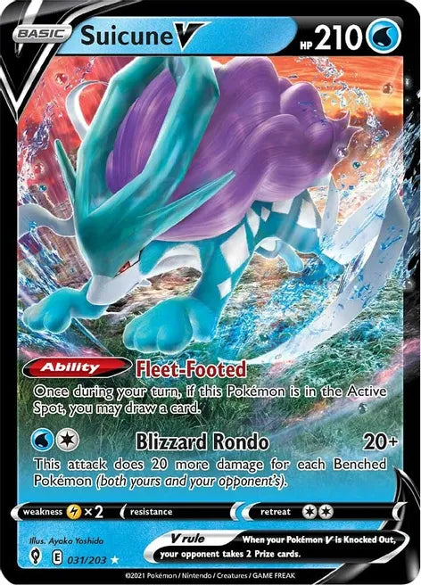 Suicune V - Evolving Skies
