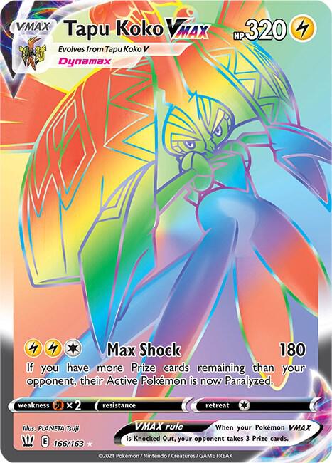 Tapu Koko VMAX (Secret) - SWSH05: Battle Styles
