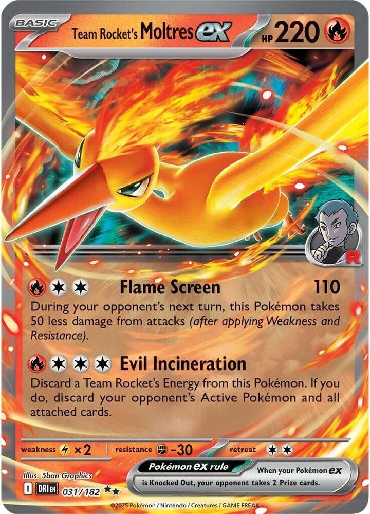 Team Rocket's Moltres ex - SV10: Destined Rivals