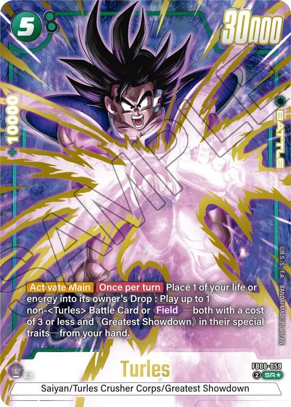 Turles - FB08-059 (Alternate Art) - Saiyan's Pride (FB08)