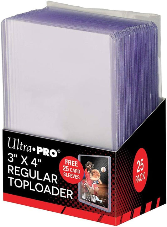 Ultra Pro 3x4 Regular Toploaders (25 pk)