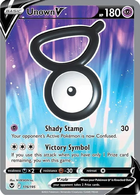Unown V (Full Art) - Silver Tempest