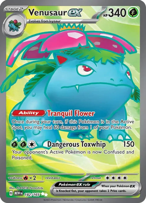 Venusaur ex 182/165 - SV: Scarlet & Violet 151