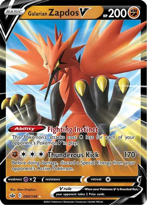 Galarian Zapdos V - Chilling Reign