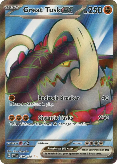 Great Tusk ex (Full Art) - Scarlet & Violet Base Set