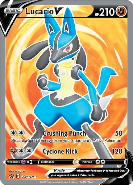 Lucario V (Full Art) - SWSH213 Promo