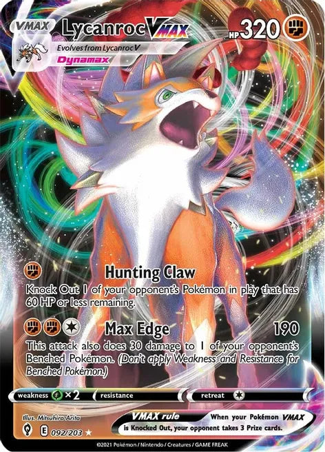 Lycanroc VMAX - Evolving Skies